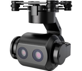 W55微型三轴长短焦可见光稳像吊舱