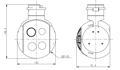 S120FA两轴四光吊舱