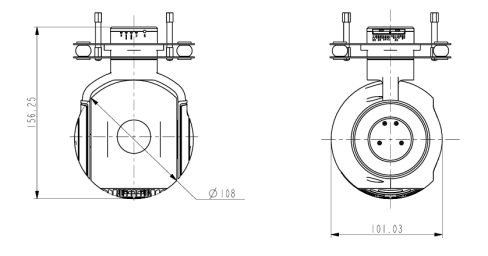 S108VC-NNV225T000L000两轴单光吊舱