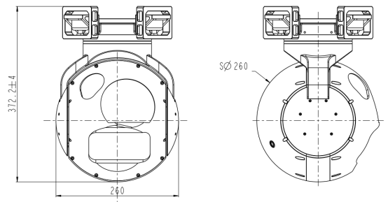 S260FA非制冷两轴四光吊舱